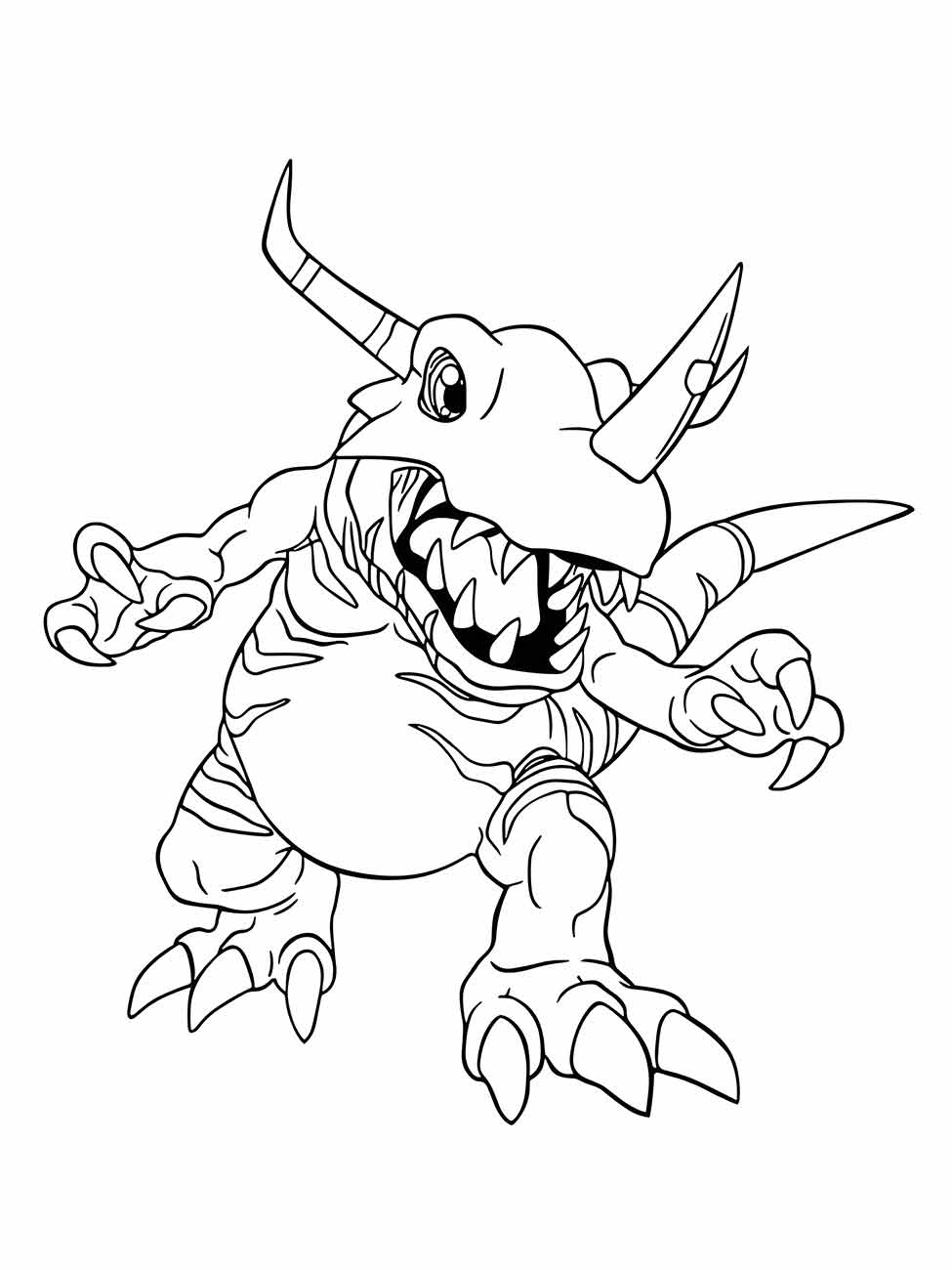 desenho digimon para colorir 45