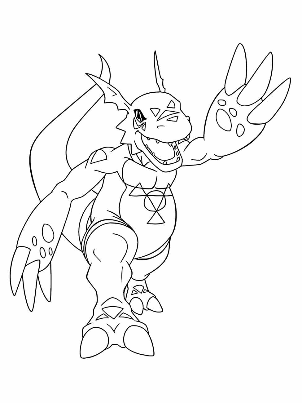 desenho digimon para colorir 49