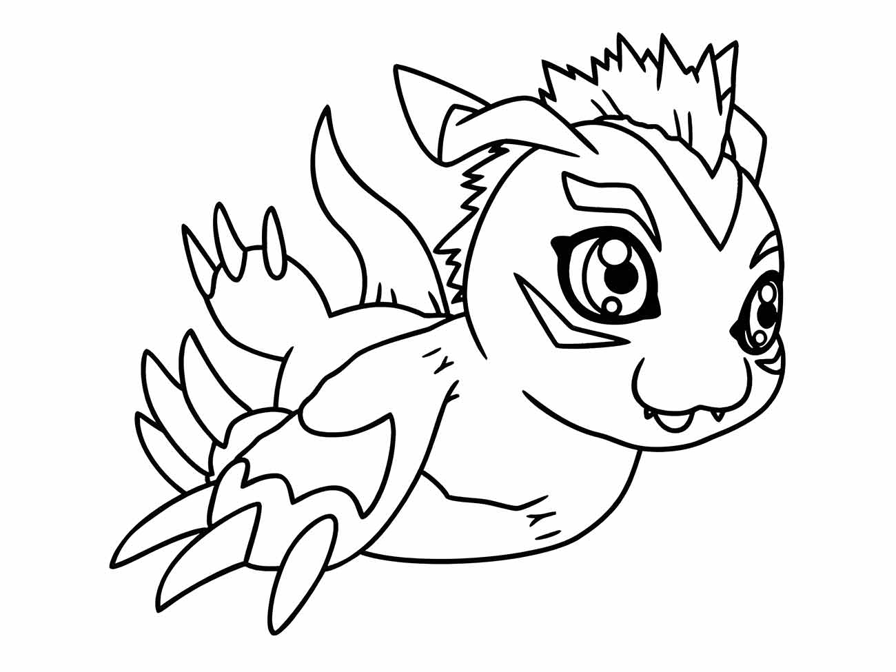 desenho digimon para colorir 52