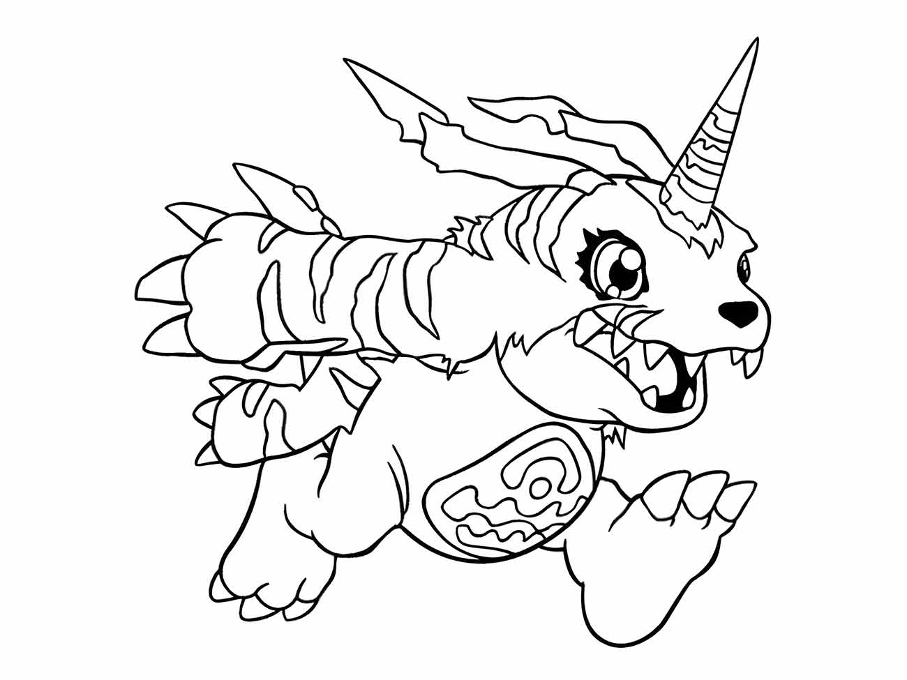 desenho digimon para colorir 53