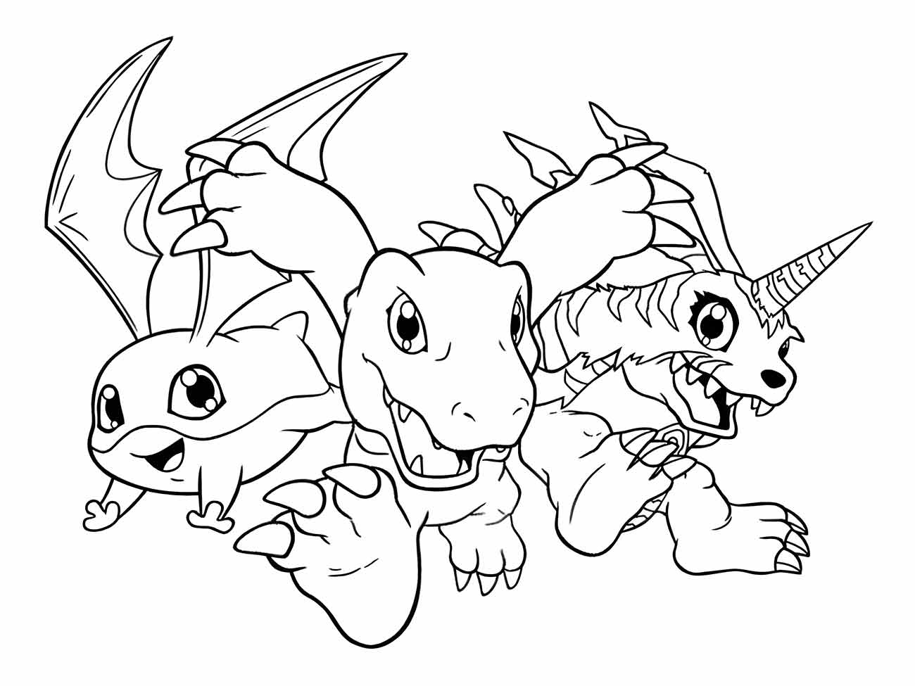 desenho digimon para colorir 57