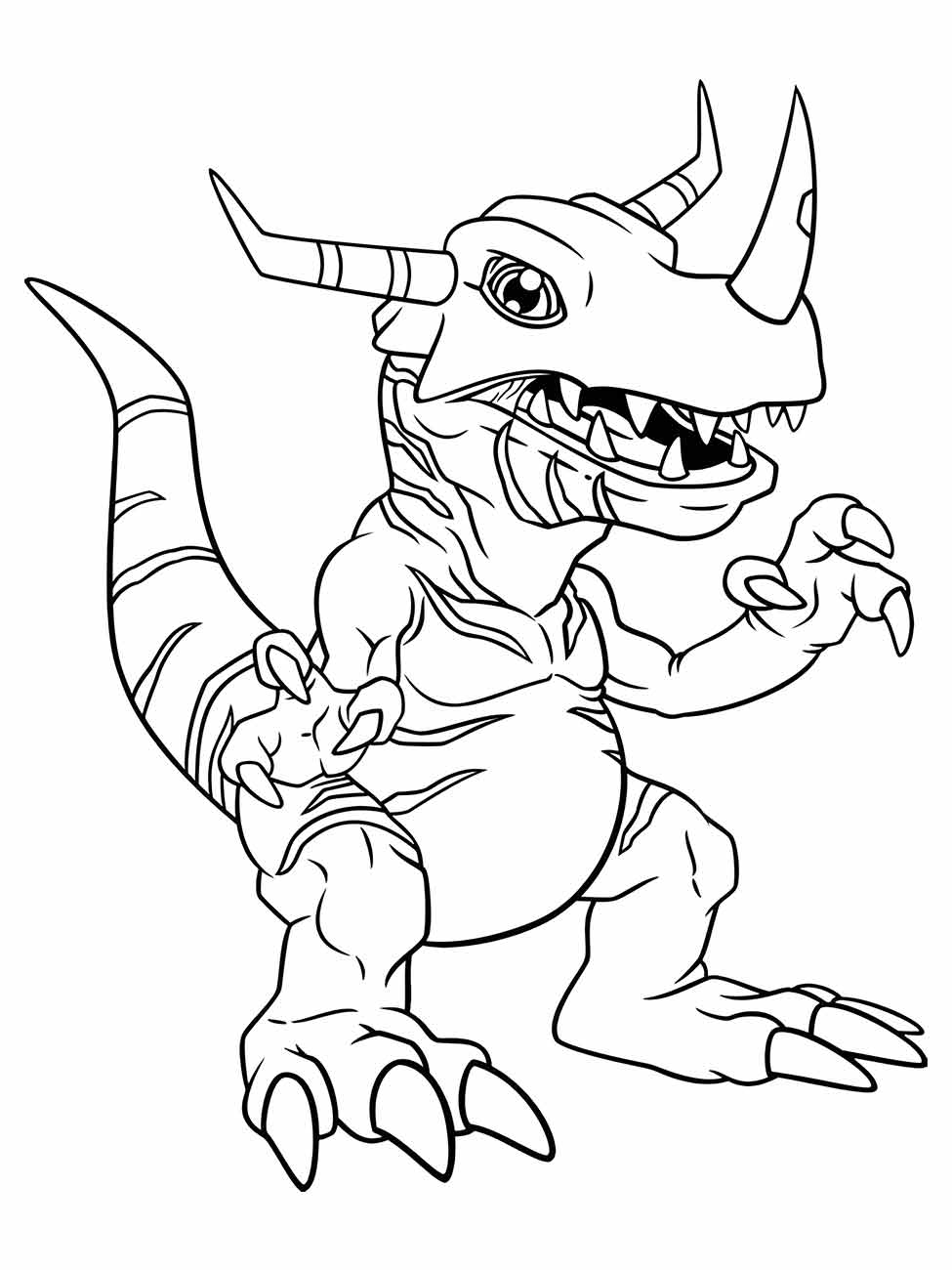 desenho digimon para colorir 61