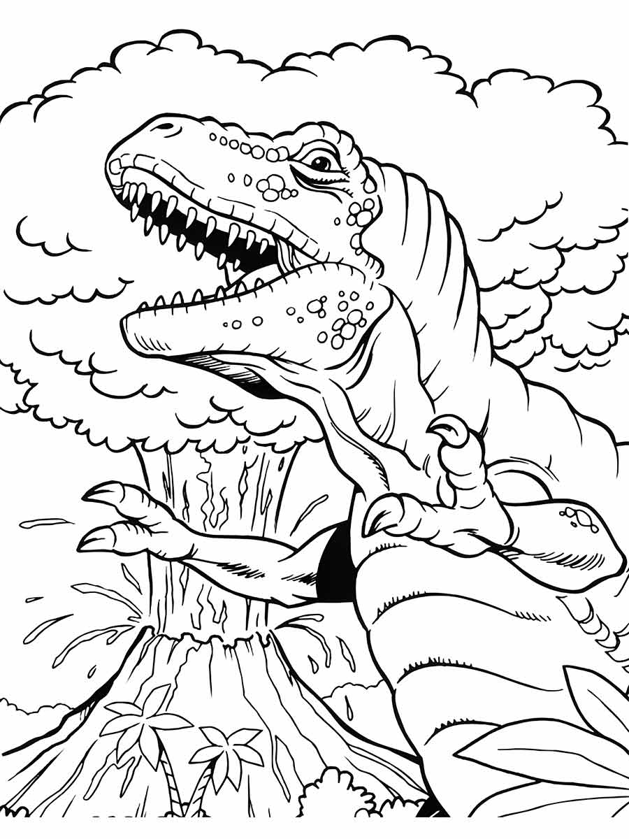 desenho dinossauro para colorir 19