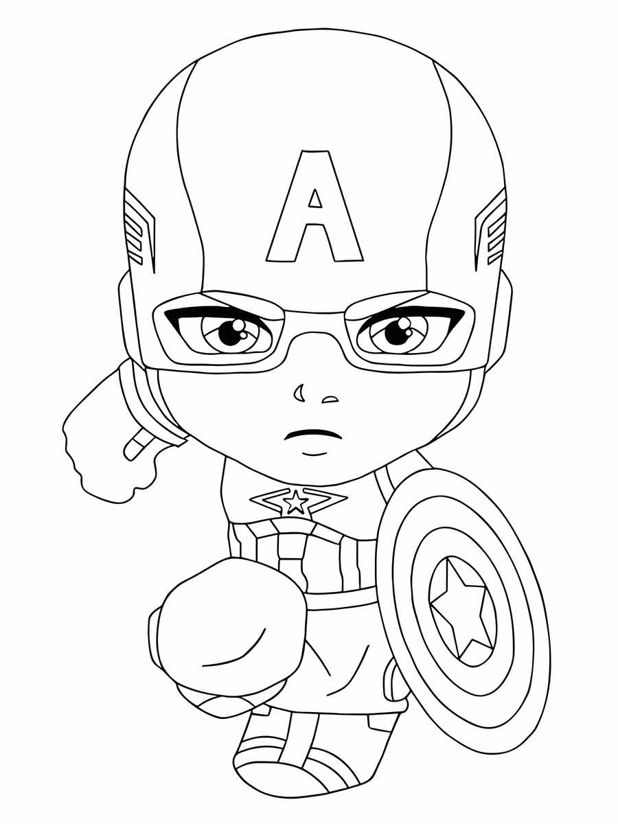 desenho do capitao america para colorir 53