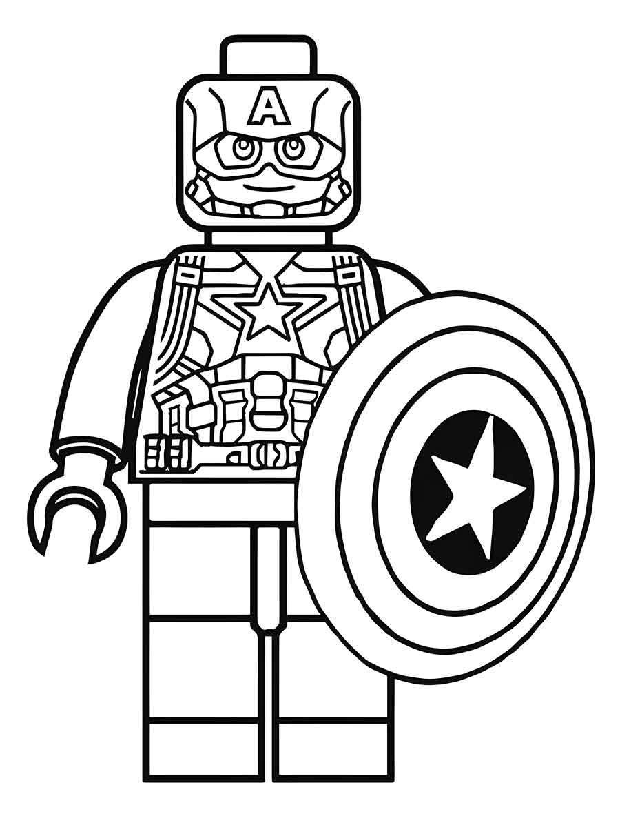 desenho do capitao america para colorir 54