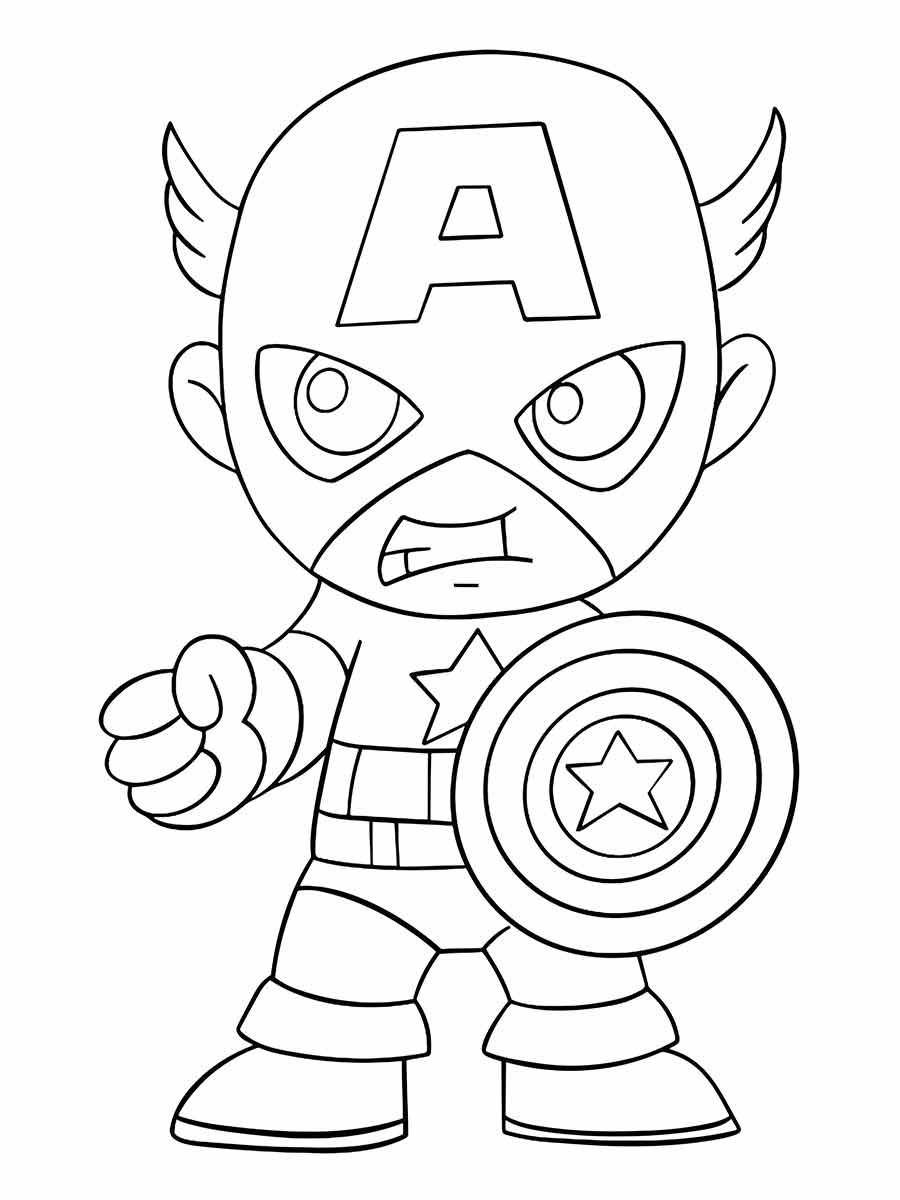 desenho do capitao america para colorir 56