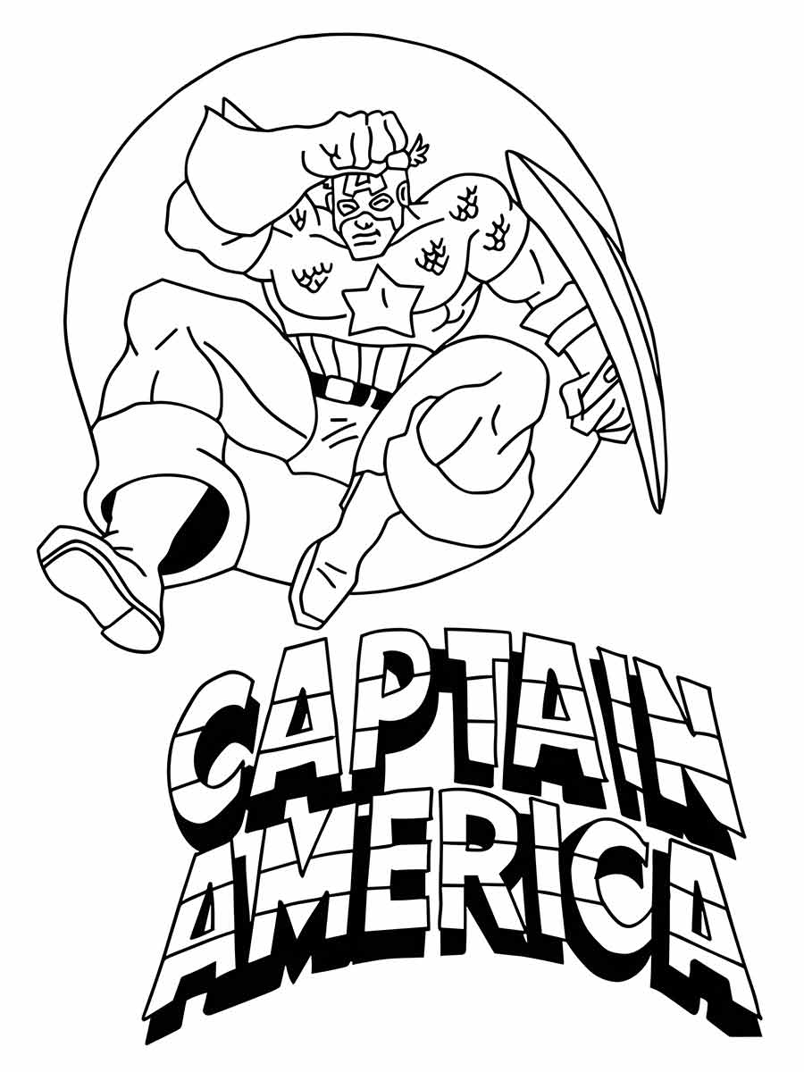 desenho do capitao america para colorir 58