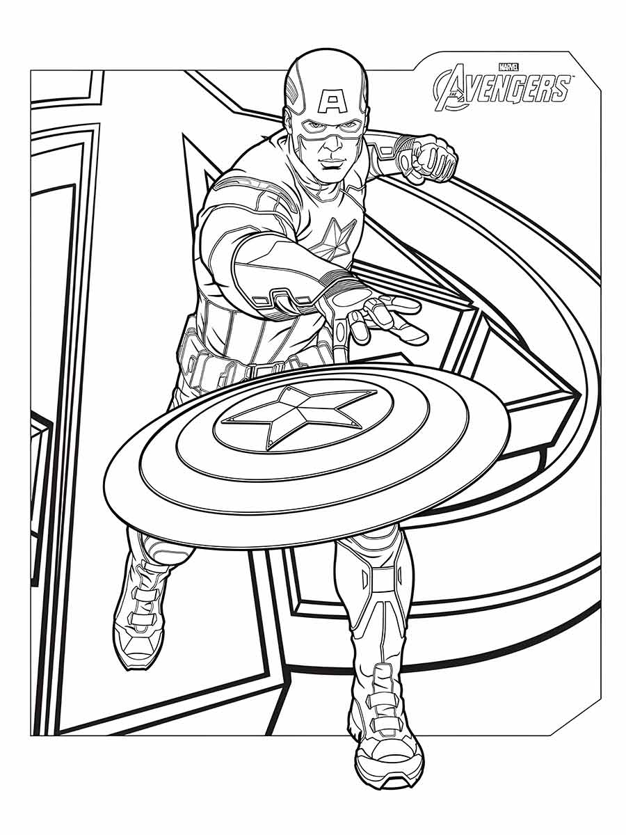 desenho do capitao america para colorir 59