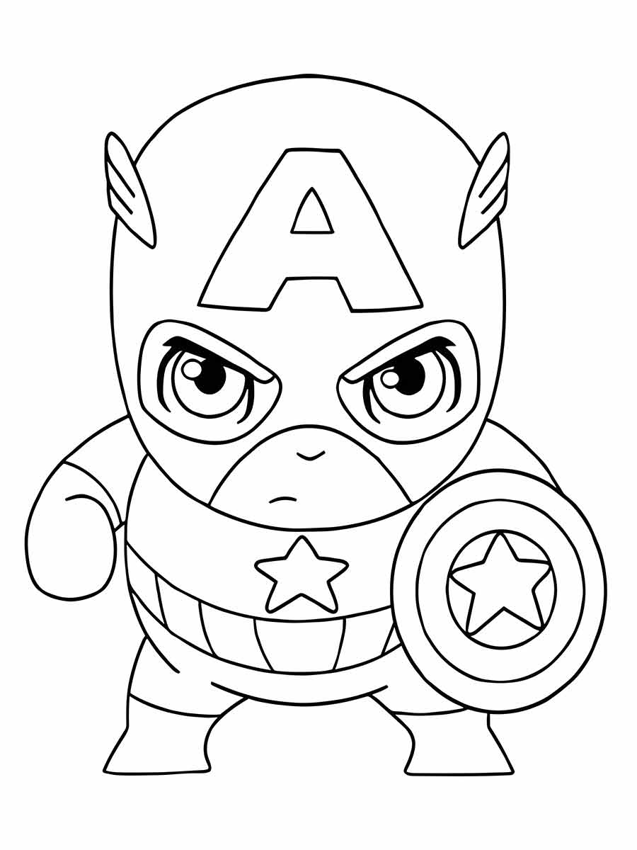 desenho do capitao america para colorir 61