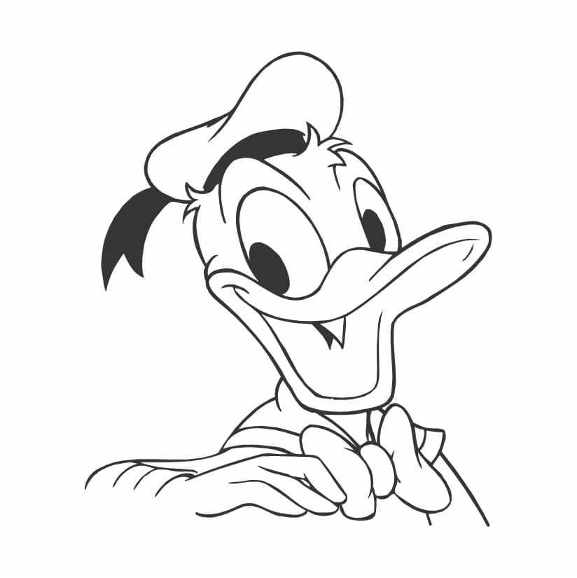 desenho do pato donald para colorir 12