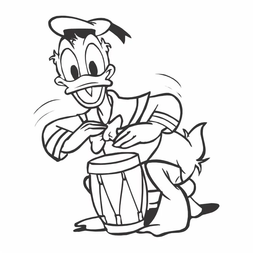 desenho do pato donald para colorir 13