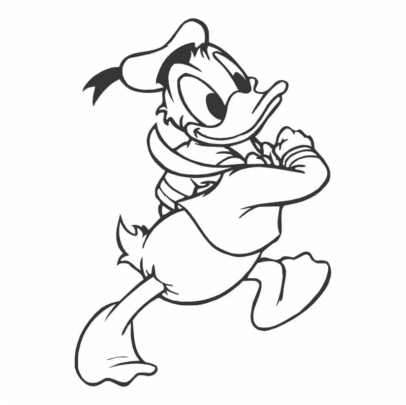 desenho do pato donald para colorir 15