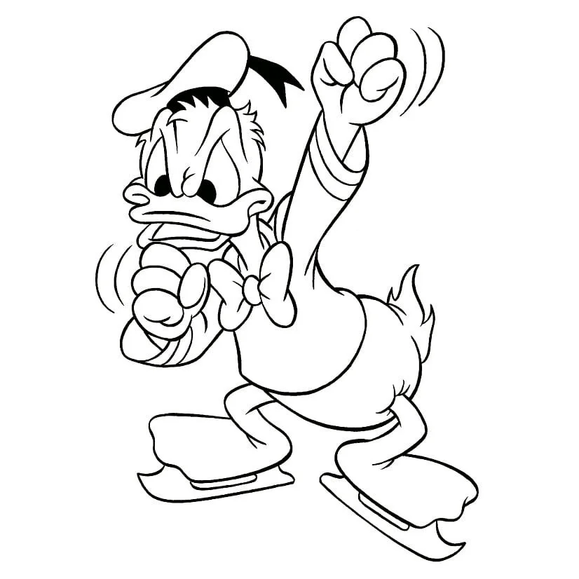 desenho do pato donald para colorir 16