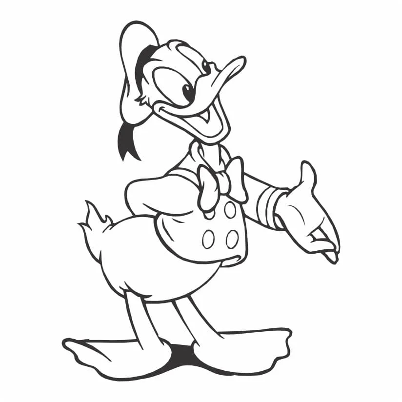 desenho do pato donald para colorir 20