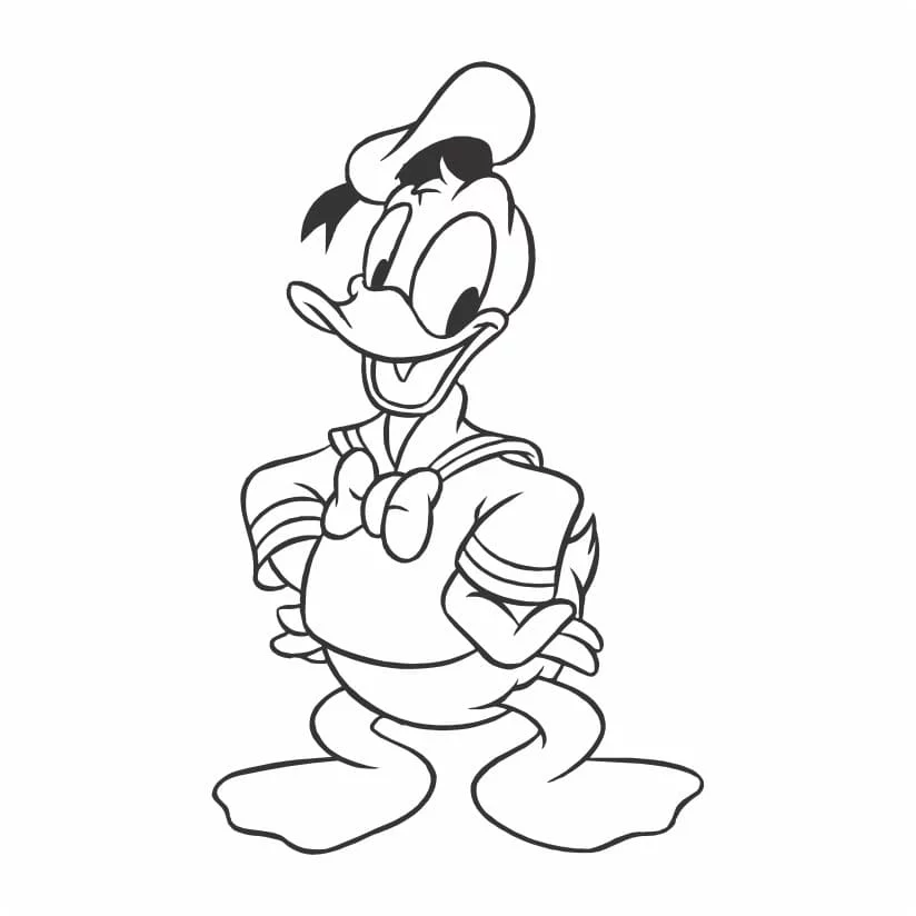 desenho do pato donald para colorir 47