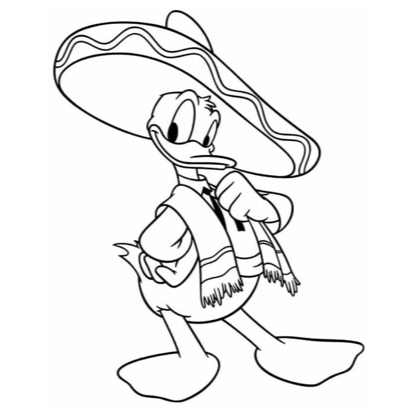 desenho do pato donald para colorir25