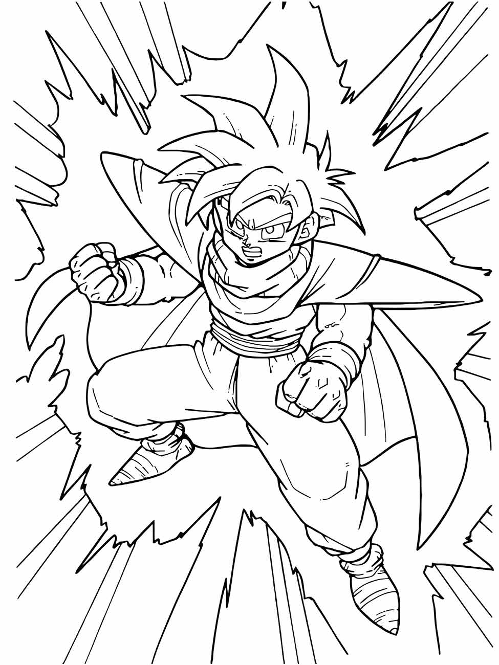 desenho dragon ball z para colorir 52