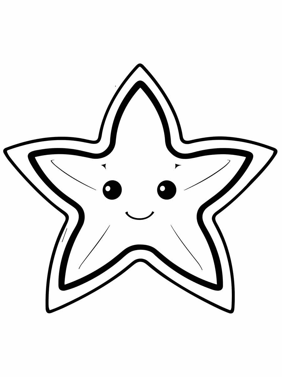 desenho estrela do mar para colorir