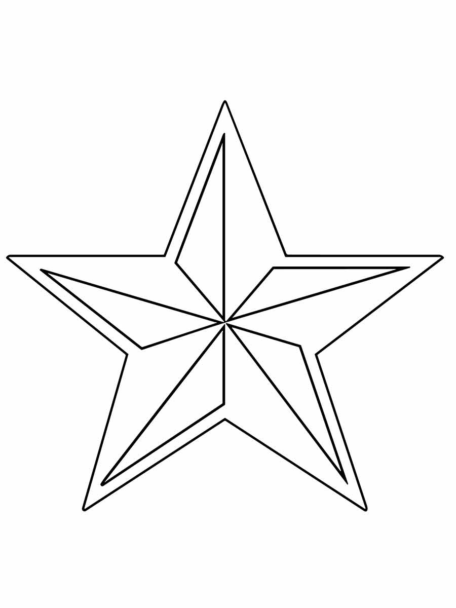 desenho estrela para colorir 2