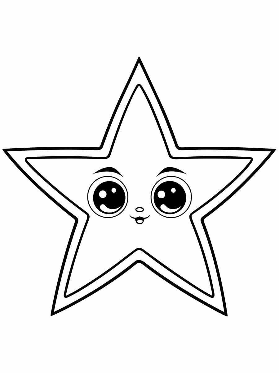 desenho estrela para colorir e imprimir