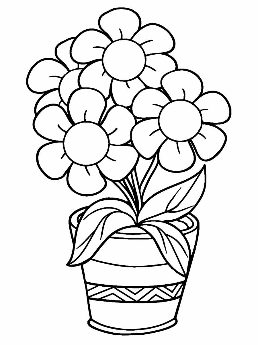 desenho flores para colorir 71