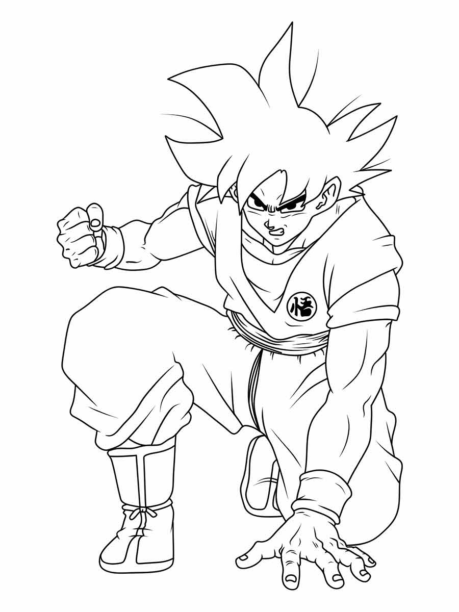 desenho goku para colorir 28