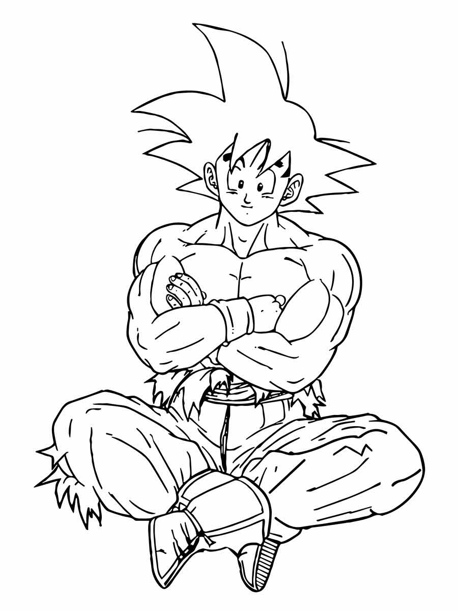 desenho goku para colorir 30