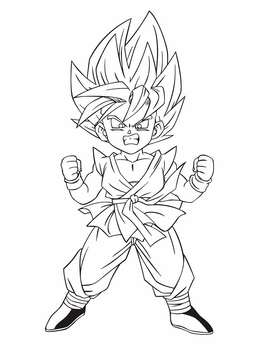 desenho goku para colorir 33