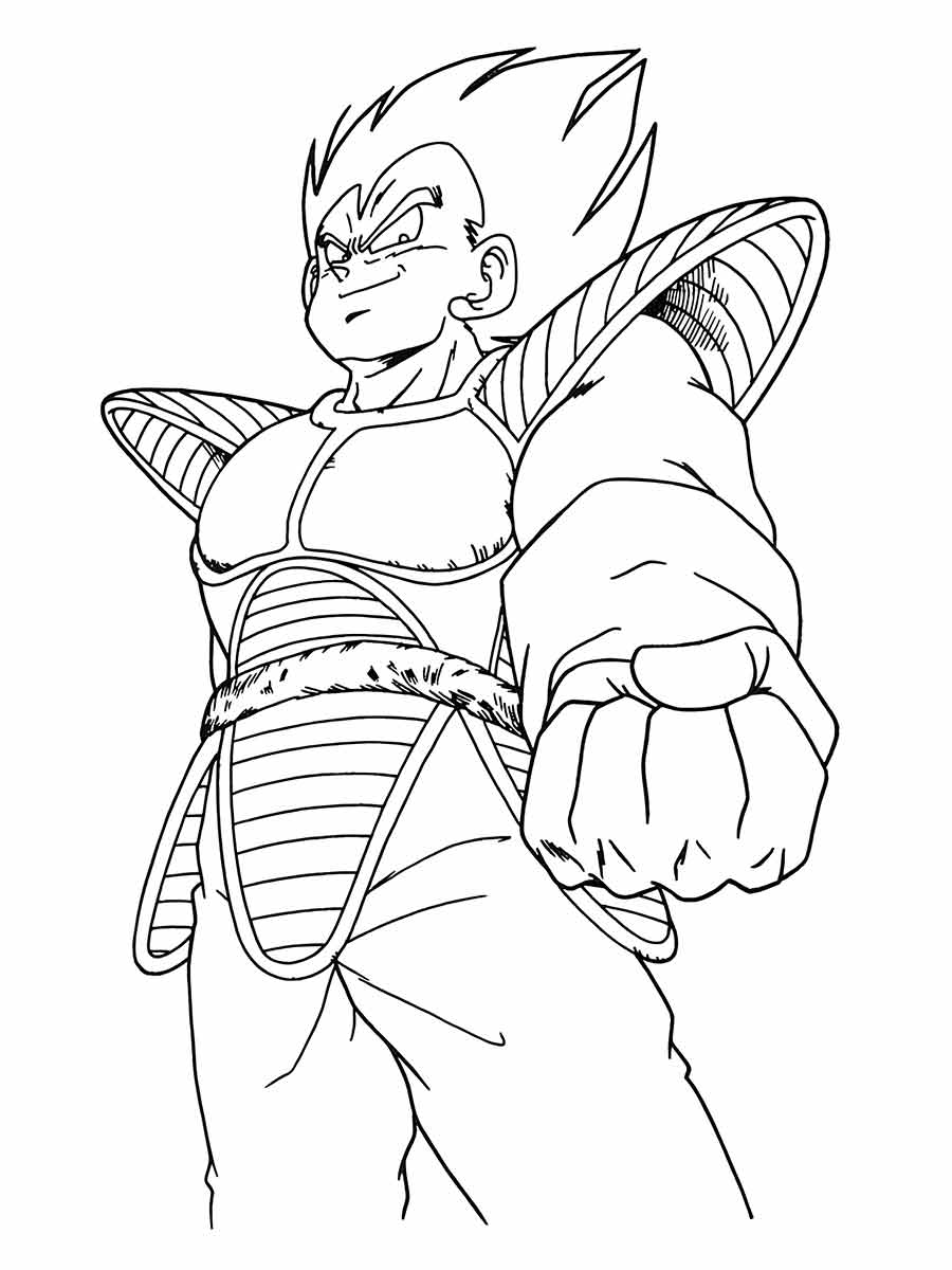 desenho goku para colorir 36