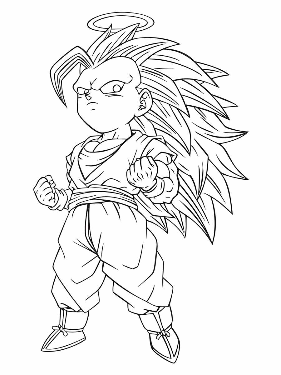 desenho goku para colorir 37