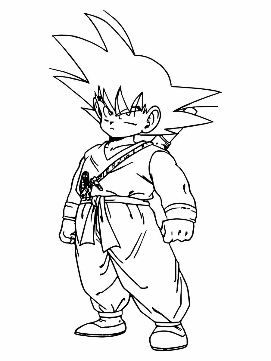 desenho goku para colorir 38