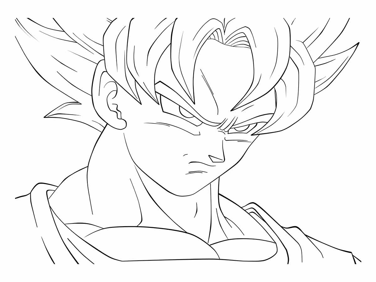 desenho goku para colorir 39