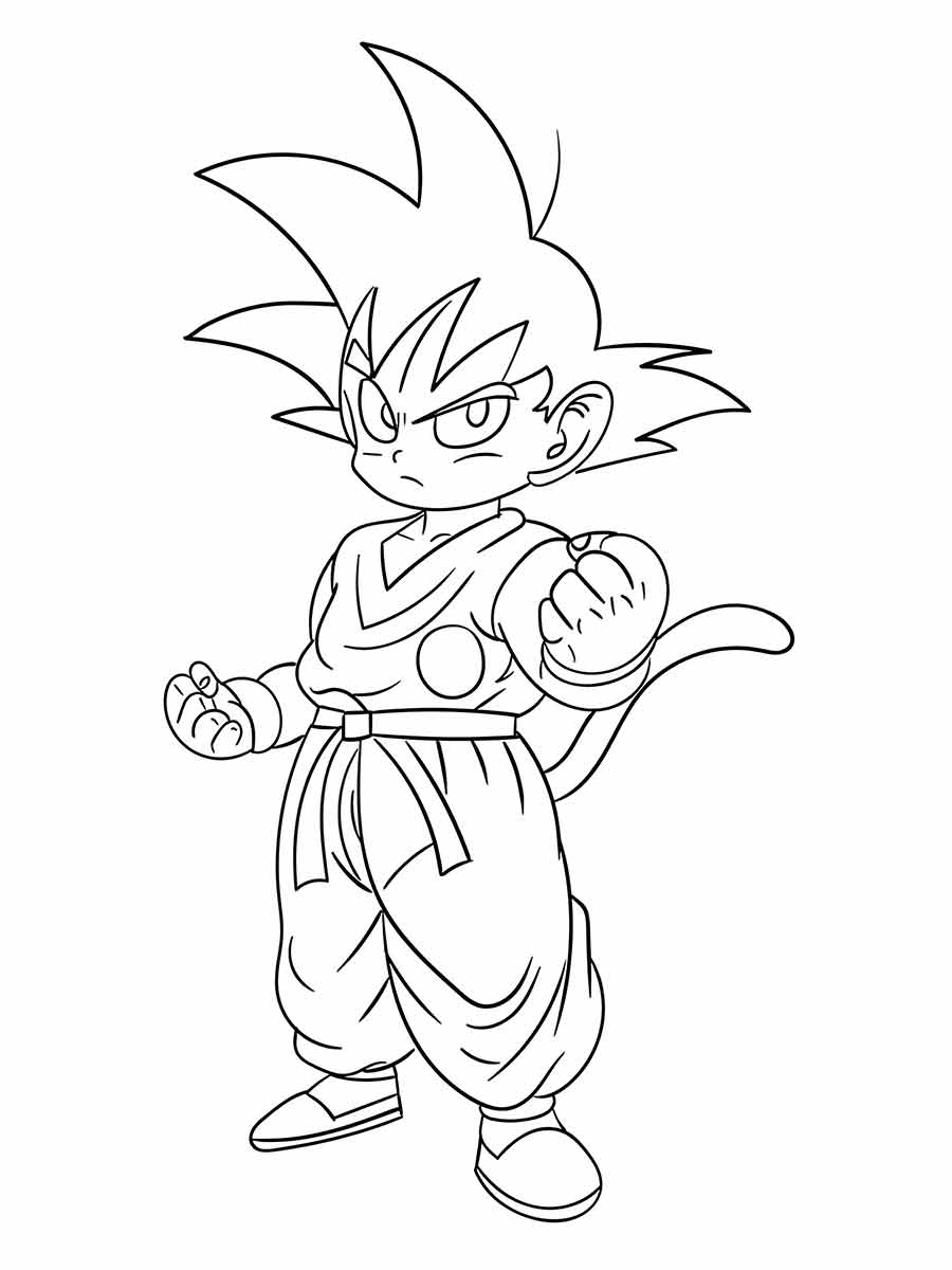 desenho goku para colorir 42