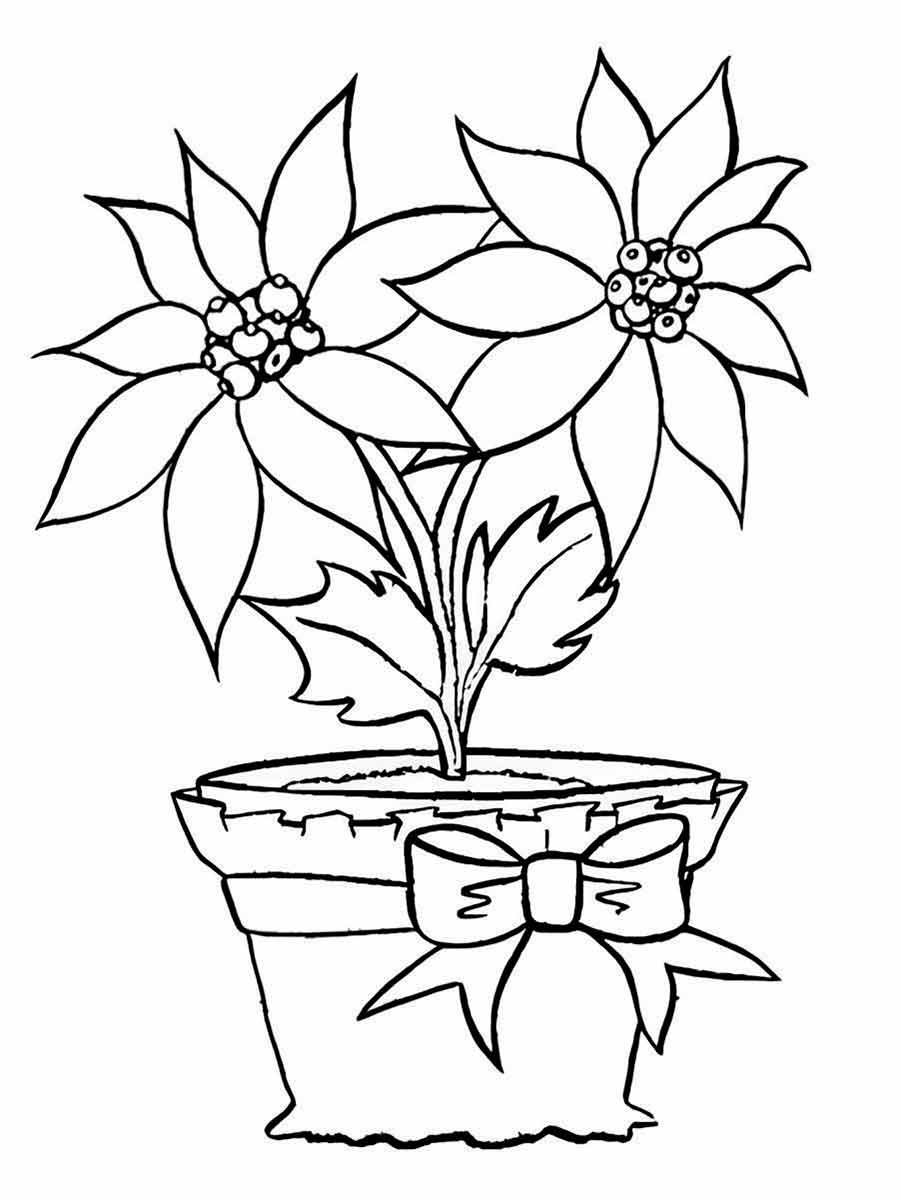 desenho jarro de flores para colorir 58