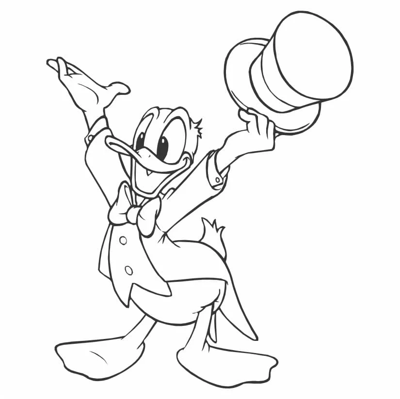 desenho para colorir do pato donald 26