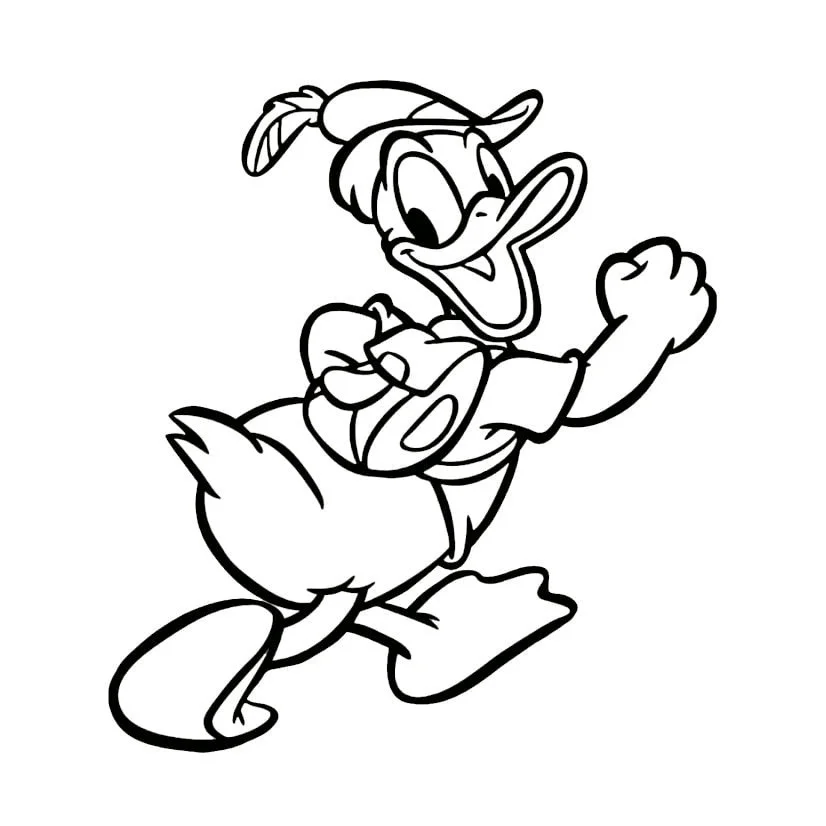 desenho para colorir do pato donald 27