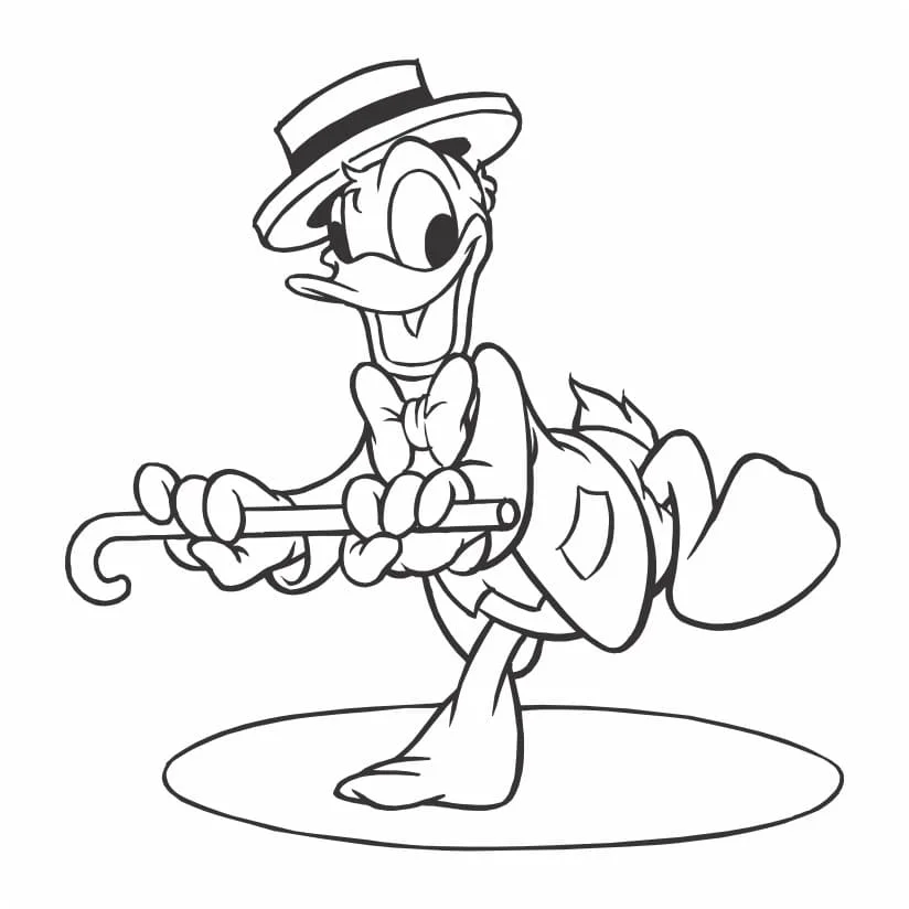 desenho para colorir do pato donald 29