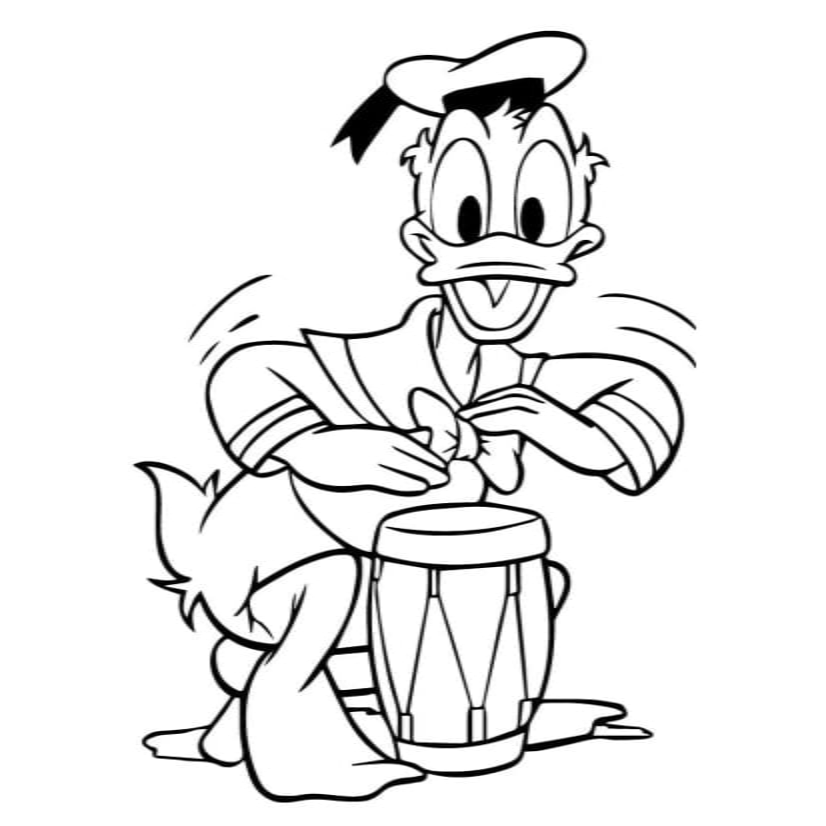 desenho para colorir do pato donald 30