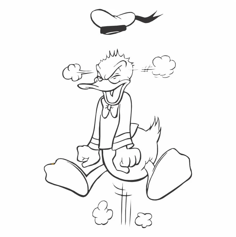 desenho para colorir do pato donald 31