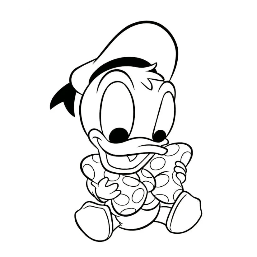 desenho para colorir do pato donald 32