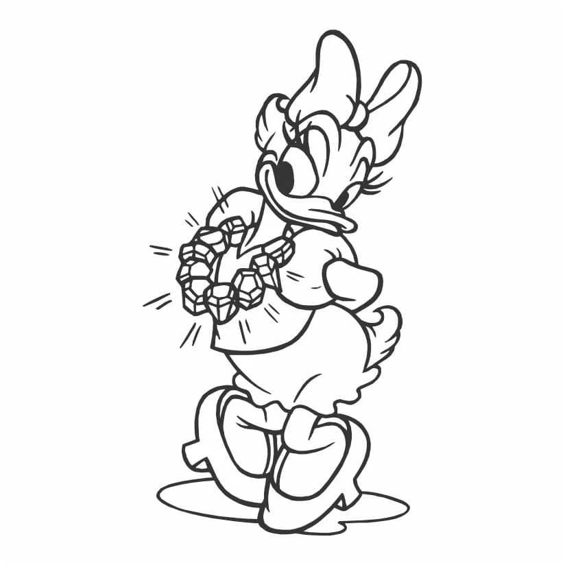 desenho para colorir pato donald 34