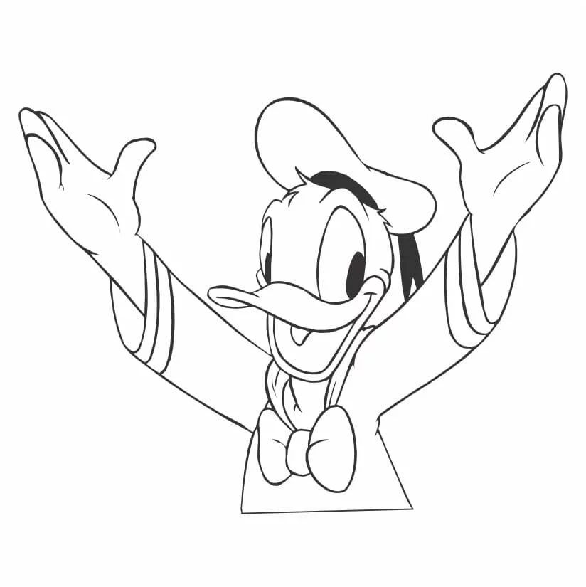 desenho para colorir pato donald 37