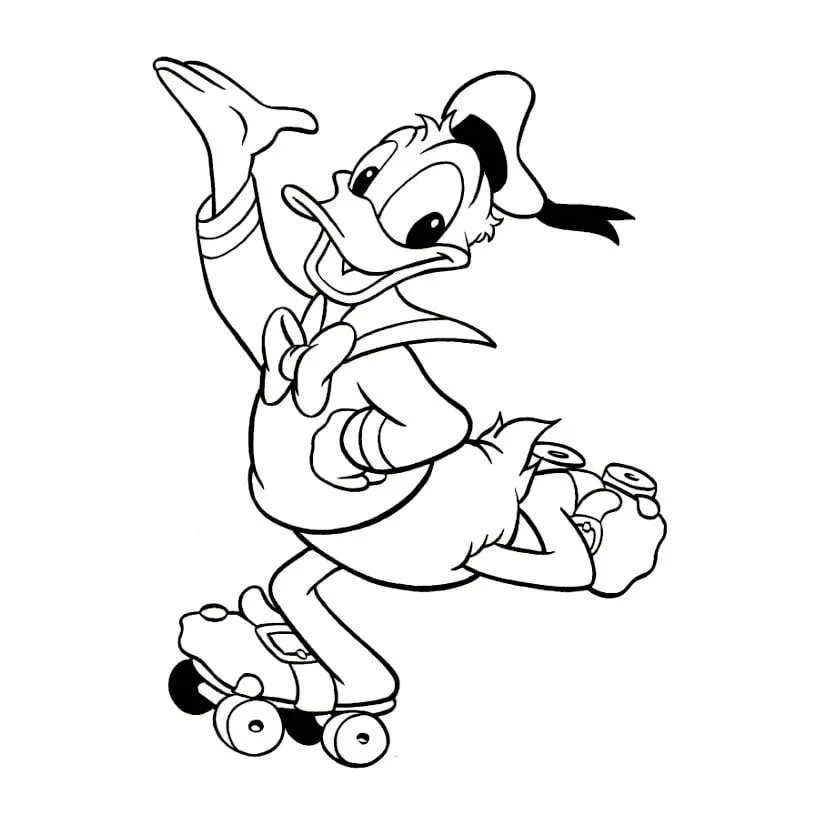 desenho para colorir pato donald 39