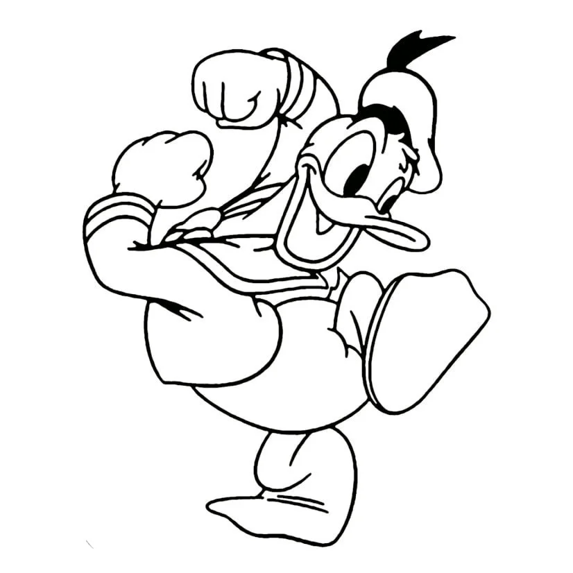 desenho para colorir pato donald 40