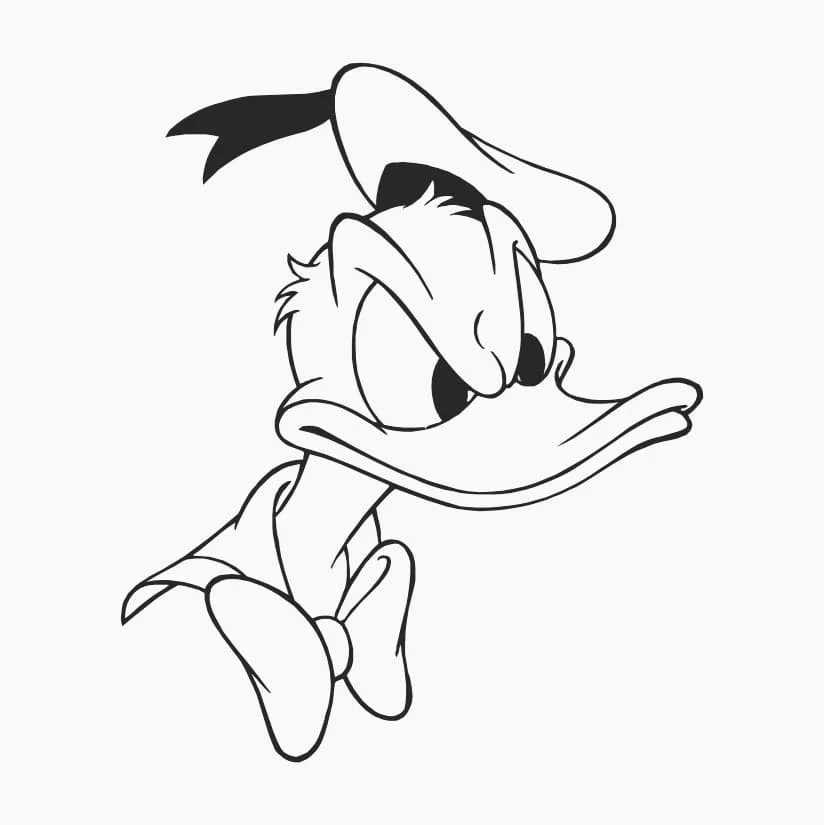 desenho para colorir pato donald 41