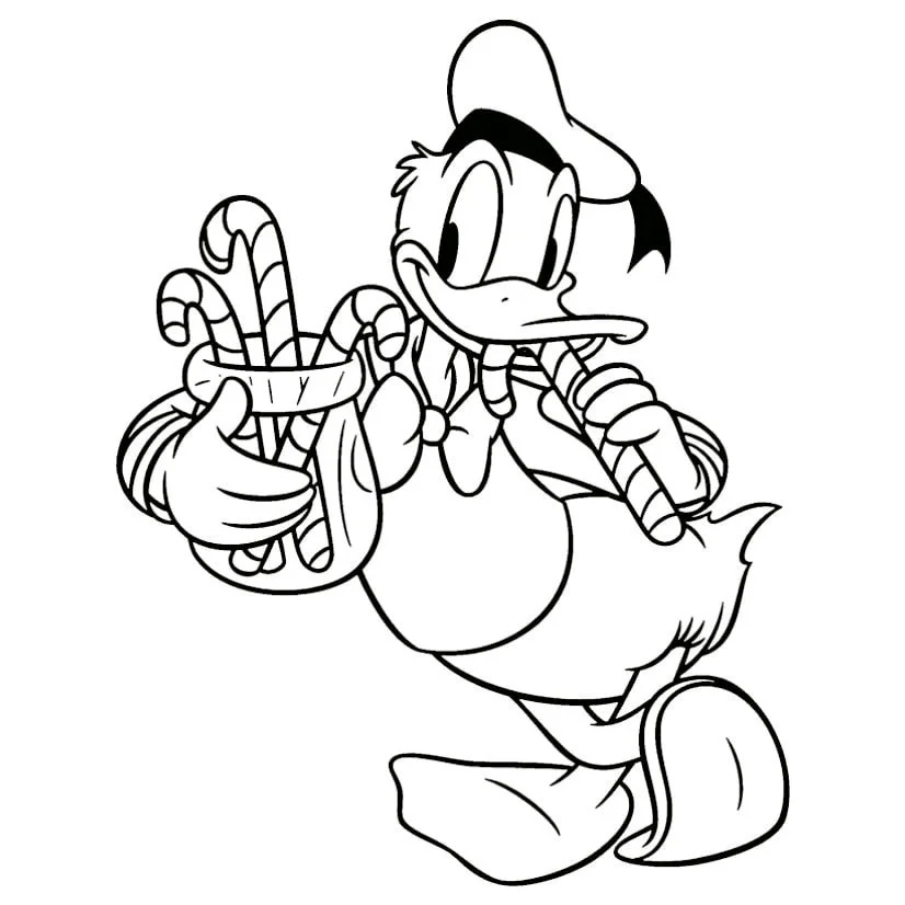 desenho para colorir pato donald 6