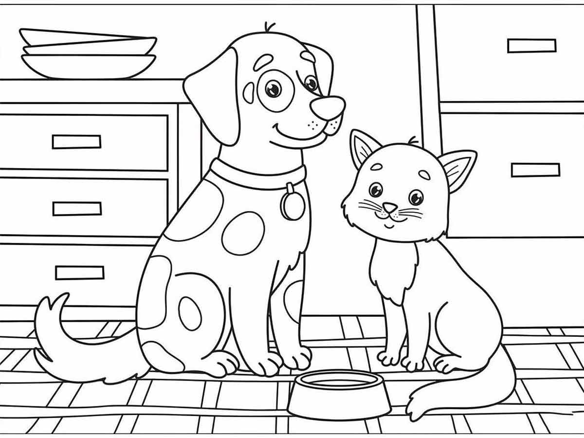 desenhos de cachorros para colorir 58