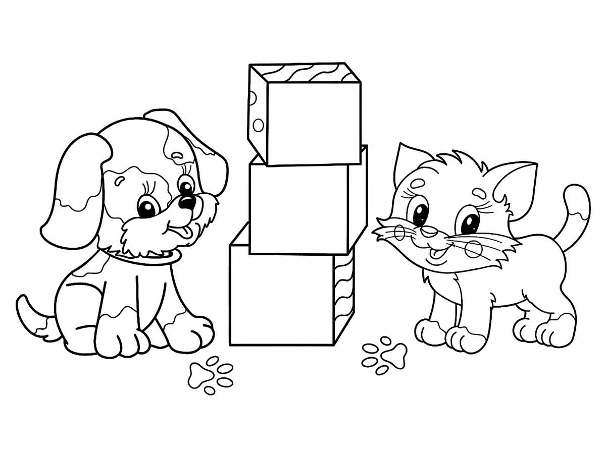 desenhos de cachorros para colorir 61