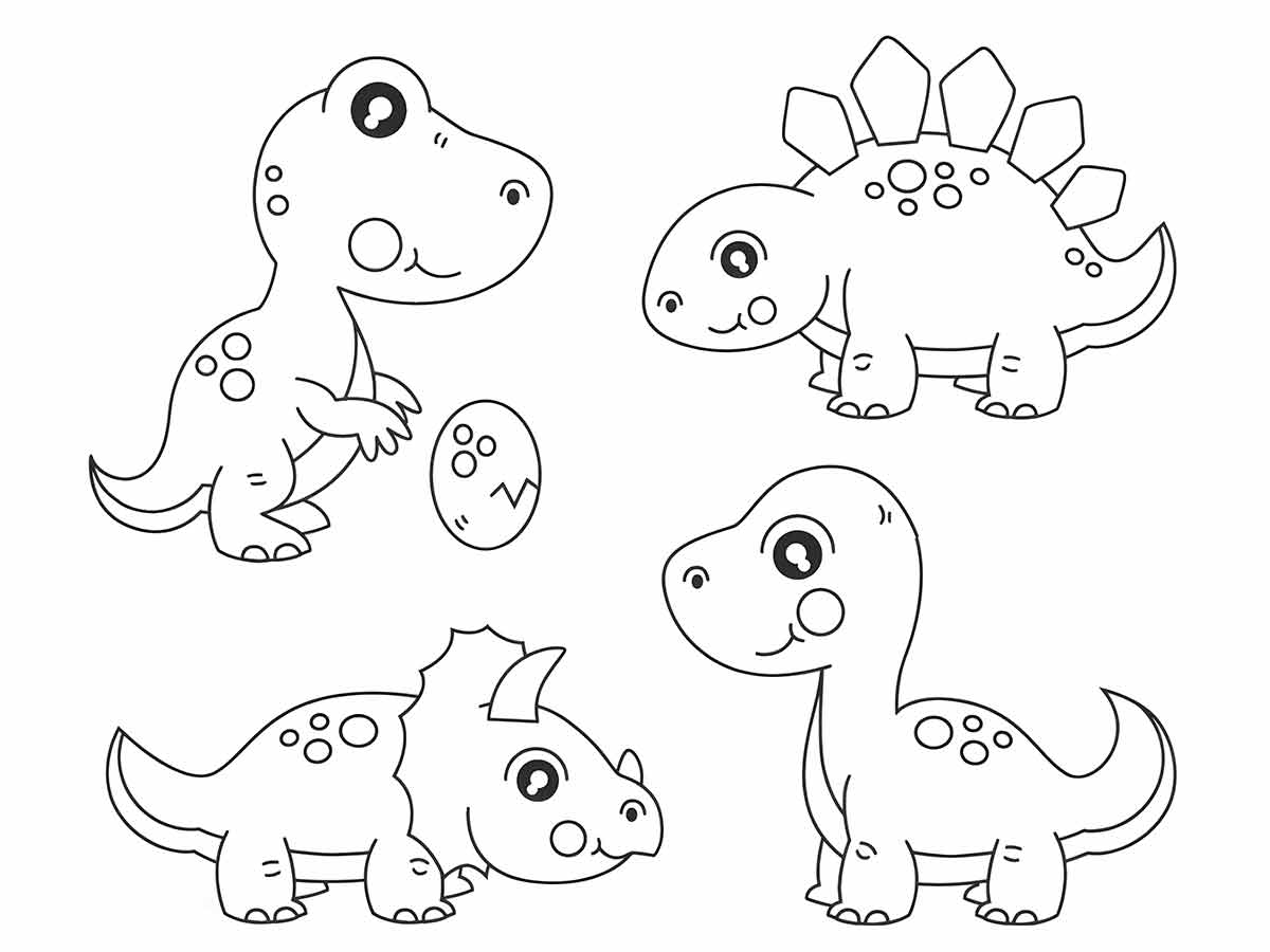 desenhos dinossauros para colorir 34