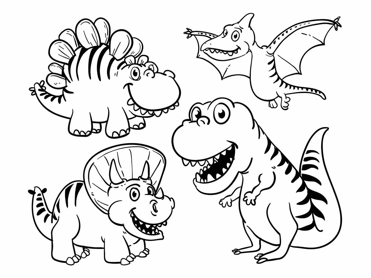 desenhos dinossauros para colorir 36